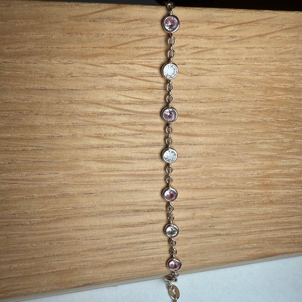 7'' Pink and White Bracelet